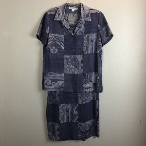 Josephine Chaus Matching Button Down Shirt & Skirt